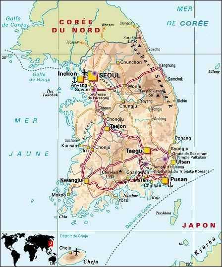 Korea map